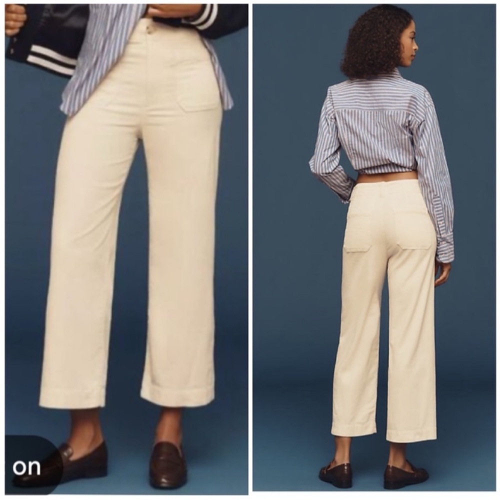 Maeve Colette corduroy crop wide leg pants - Picture 7 of 9